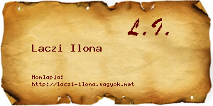 Laczi Ilona névjegykártya