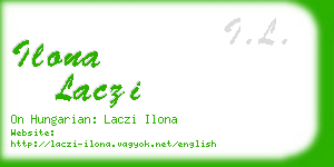 ilona laczi business card